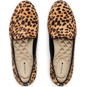 Birdies The Starling Cheetah Calf Hair Smoking Slipper
